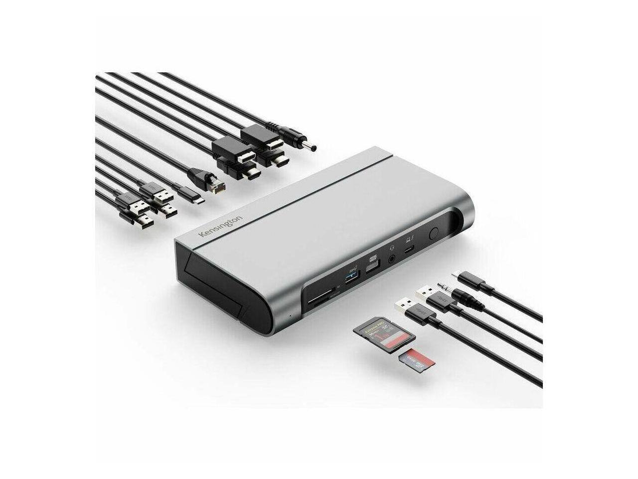 Alt View 1. Kensington - Kensington SD5800T Thunderbolt 4 and USB4 Quad Video Docking Station - for Notebook, Tablet PC, Monitor - Charging.