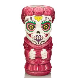 Beeline Creative - Geeki Tiki Day Of The Dead Sugar Skull Woman 16 Ounce Ceramic Mug - Purple
