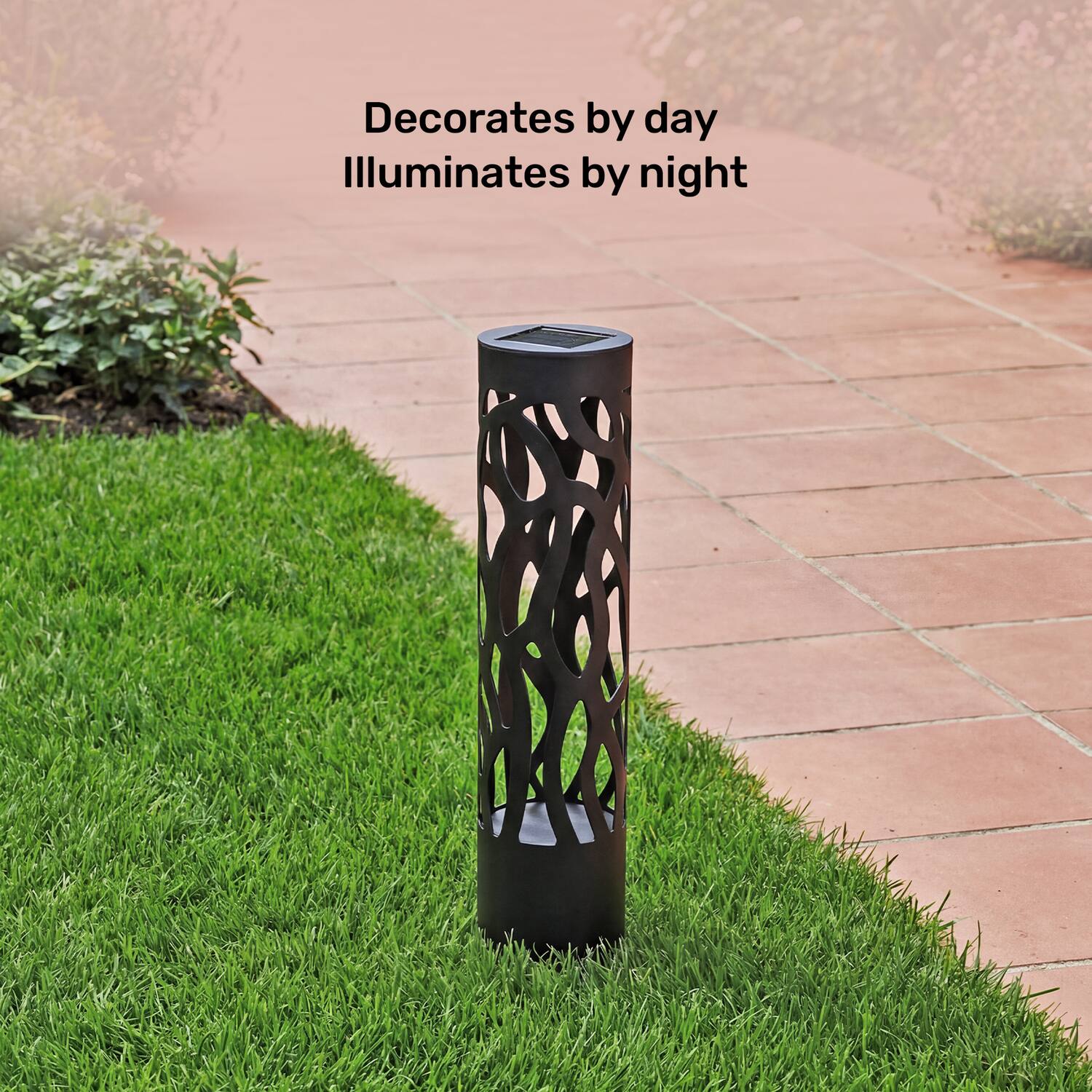 Decorates by day  
Illuminates by night