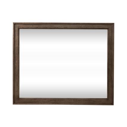 Front. Liberty Furniture Industries - Landscape Mirror Traditional Multi in Dusty Taupe - Multi.