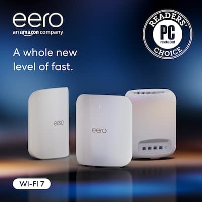 eero Max 7 Tri band Mesh Wi Fi 7 System (3 pack) White V010311 eero Max 7 Tri band Mesh Wi Fi 7 System (3 pack) White V010311