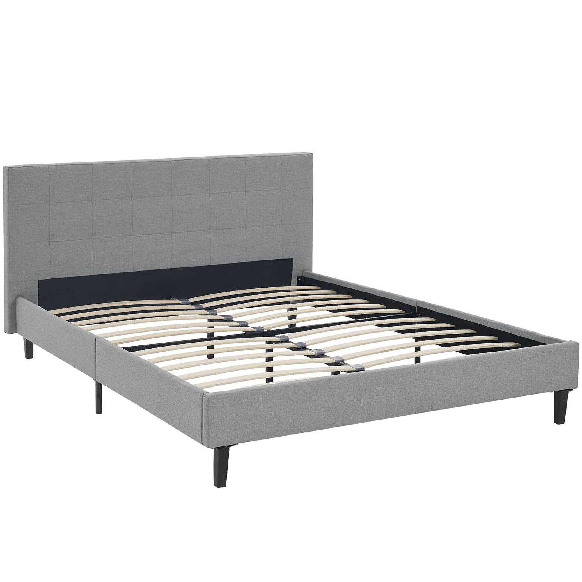 Left. Modway - Corinne Twin Bed Frame - Gray.