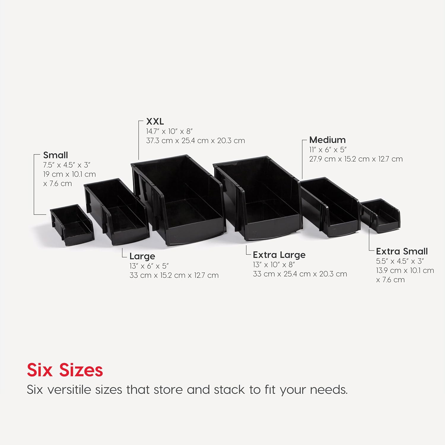 IRIS USA Modular Stacking Bin Black Bins - Best Buy
