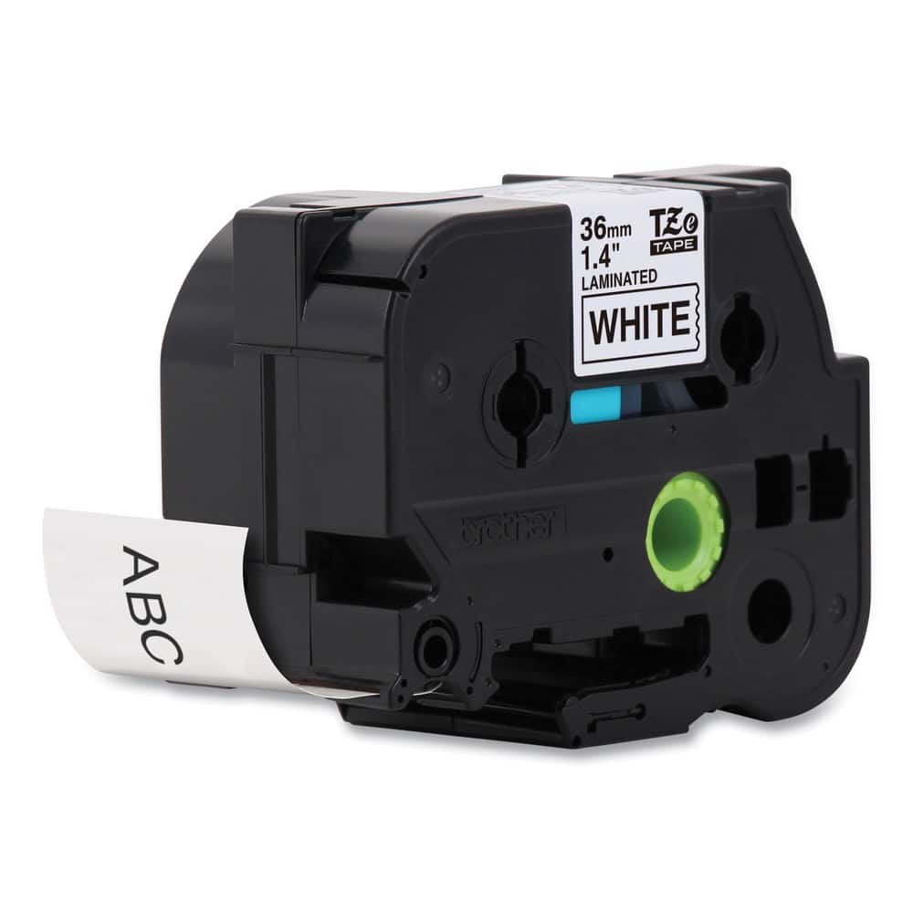 Brother - P-Touch TZE261 Tze Standard Adhesive 1.4 in. x 26.2 ft. Laminated Labeling Tapes - Black On - White