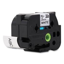 Brother - P-Touch TZE261 Tze Standard Adhesive 1.4 in. x 26.2 ft. Laminated Labeling Tapes - Black On - White