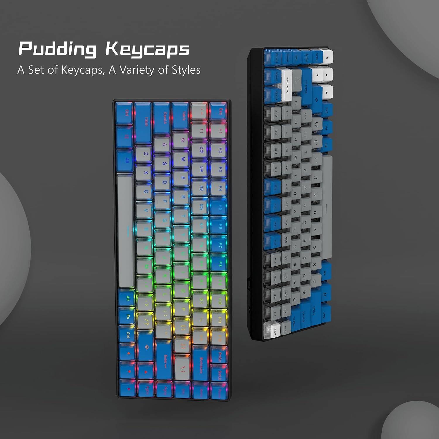 Pudding Keycaps  
A Set of Keycaps, A Variety of Styles