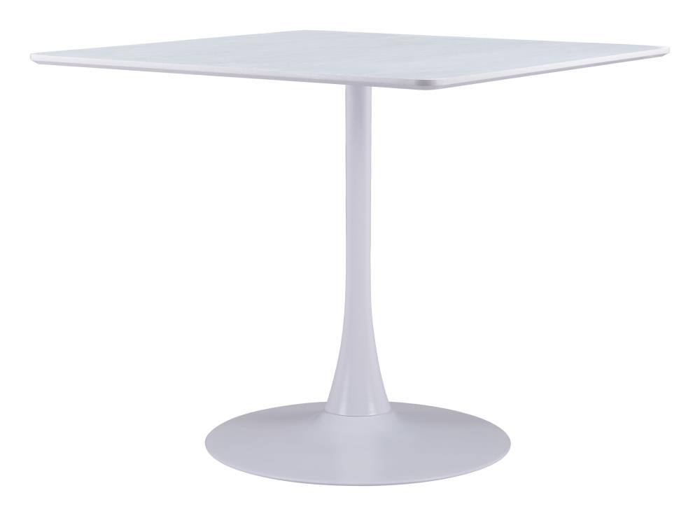 Back. Hivvago - Molly Dining Table White - White.