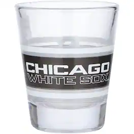 Logo Brands - Chicago White Sox 2oz. Stripe Shot Glass - Multicolor