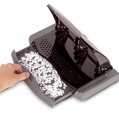 Alt View 2. Swingline - SmartTouch Low Force Desktop 3-Hole Punch, 45 Sheet Capacity, Black/Gray - Black/Gray.