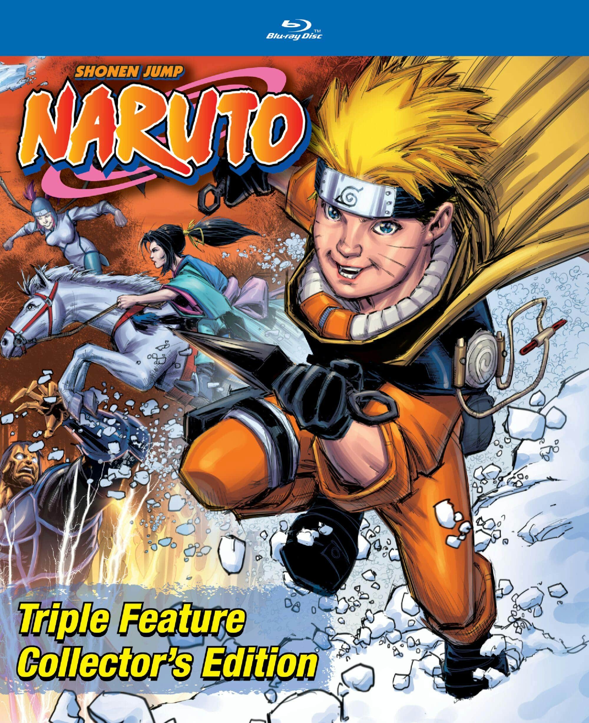 Front. Naruto Triple Feature Collector's Edition (Blu-ray Steelbook) [Blu-ray].