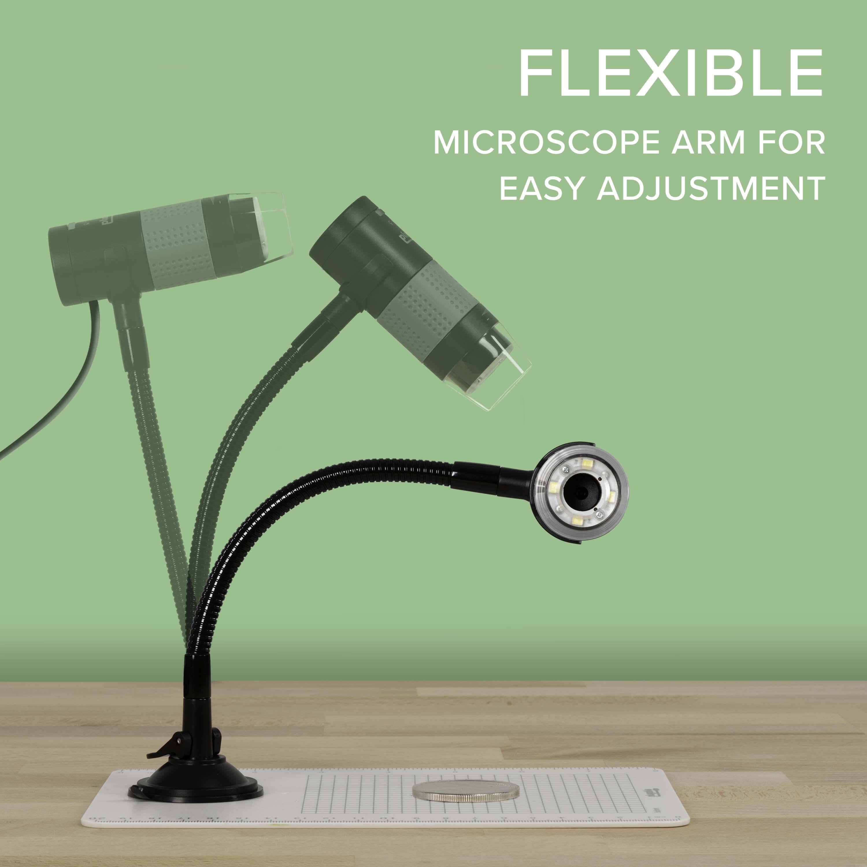 FLEXIBLE MICROSCOPE ARM FOR EASY ADJUSTMENT