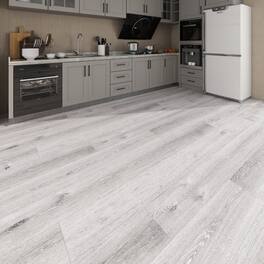 Dotfloor - Superoak Lite Laminate Flooring - 48"x7.7" Planks, 10 Planks/Box (25.6 sq ft/Box), 9.5mm Thick, AC4 Wear Rating - Winter Horn