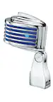 Front. Heil Sound - The Fin Retro-Styled Dynamic Cardioid Microphone with Blue LED.