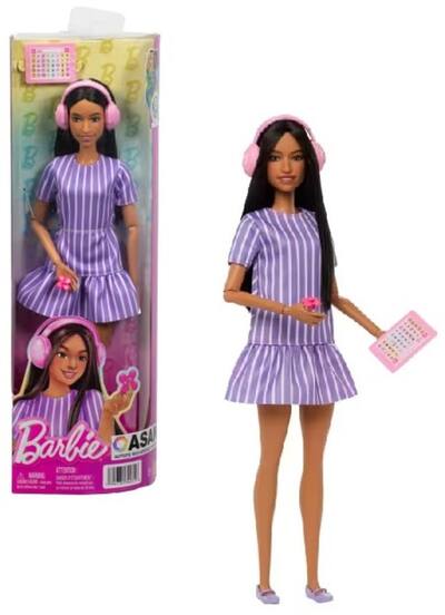 Mattel Barbie Fashionistas Doll #245 in Purple Striped Dress, Autistic Barbie With Accessories COLLECTIBLES Multicolor 194735340316 - Best Buy Mattel Barbie Fashionistas Doll #245 in Purple Striped Dress, Autistic Barbie With Accessories COLLECTIBLES Multicolor 194735340316 - Best Buy