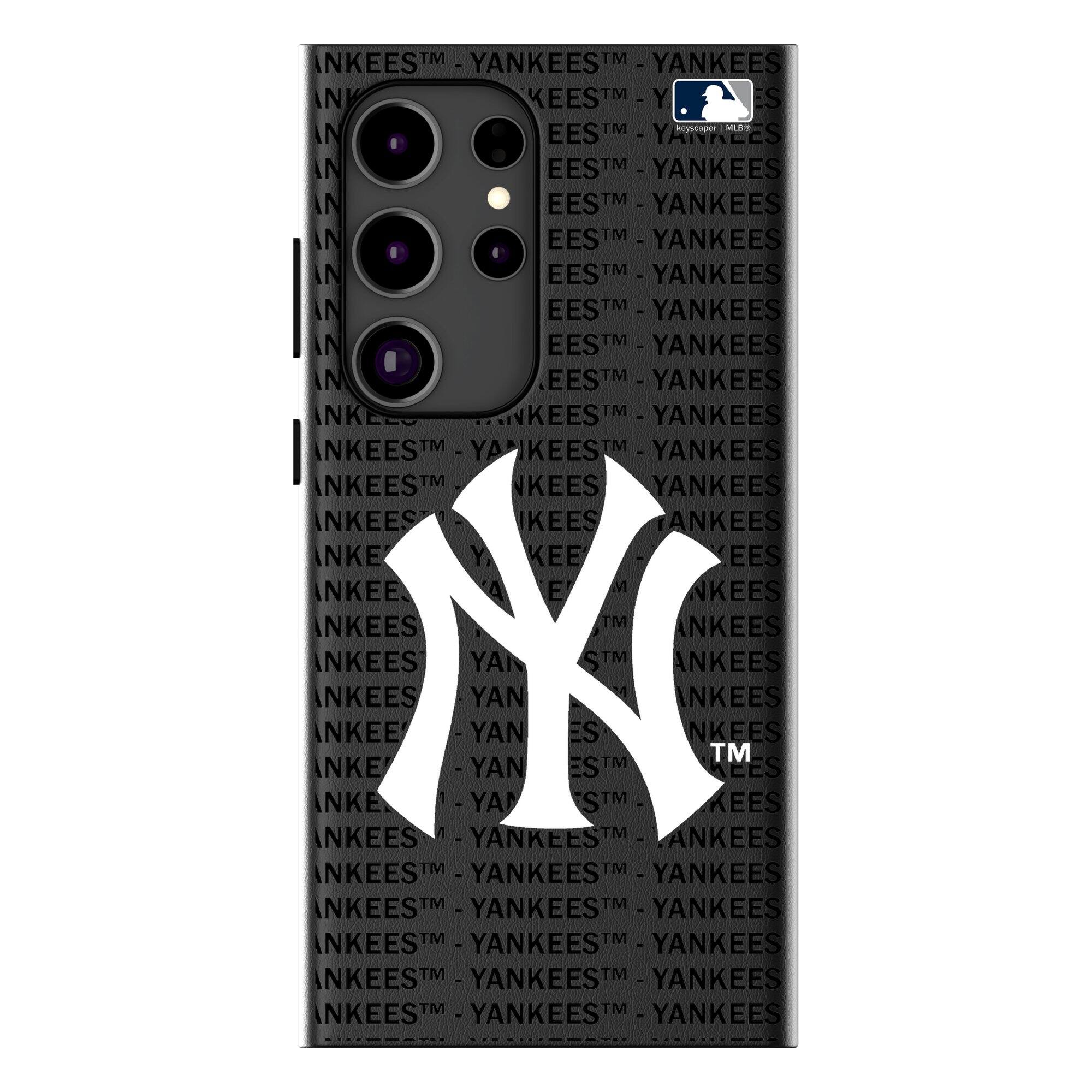 Keyscaper - MLB - New York Yankees Text Backdrop Galaxy Magnetic Bump Case - S25 - Black price history on PriceWatchPro