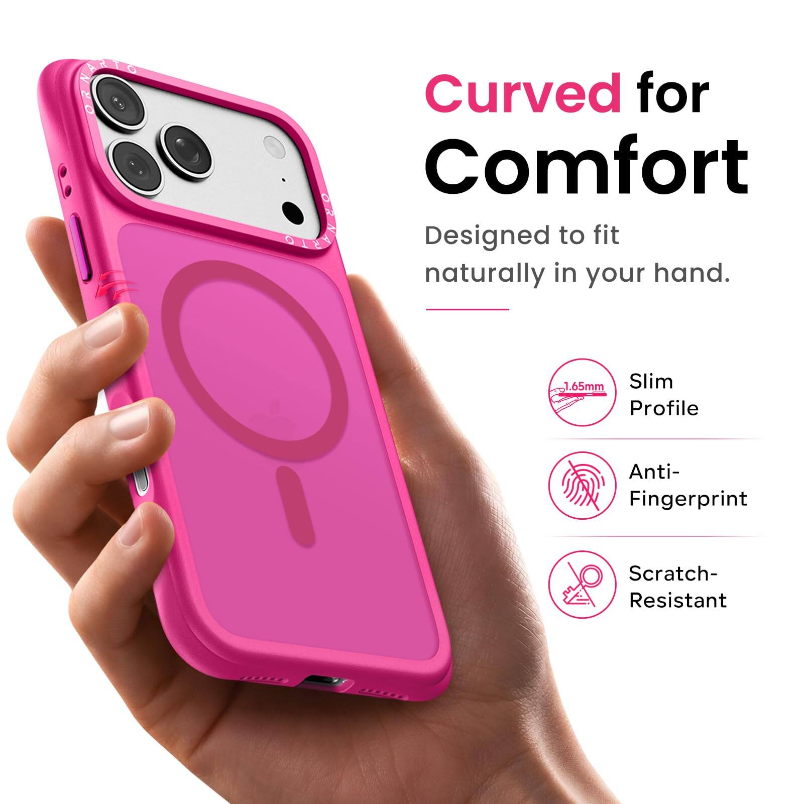 Curved for Comfort  
Designed to fit naturally in your hand.  
1.65mm Slim Profile  
Anti-Fingerprint  
Scratch-Resistant