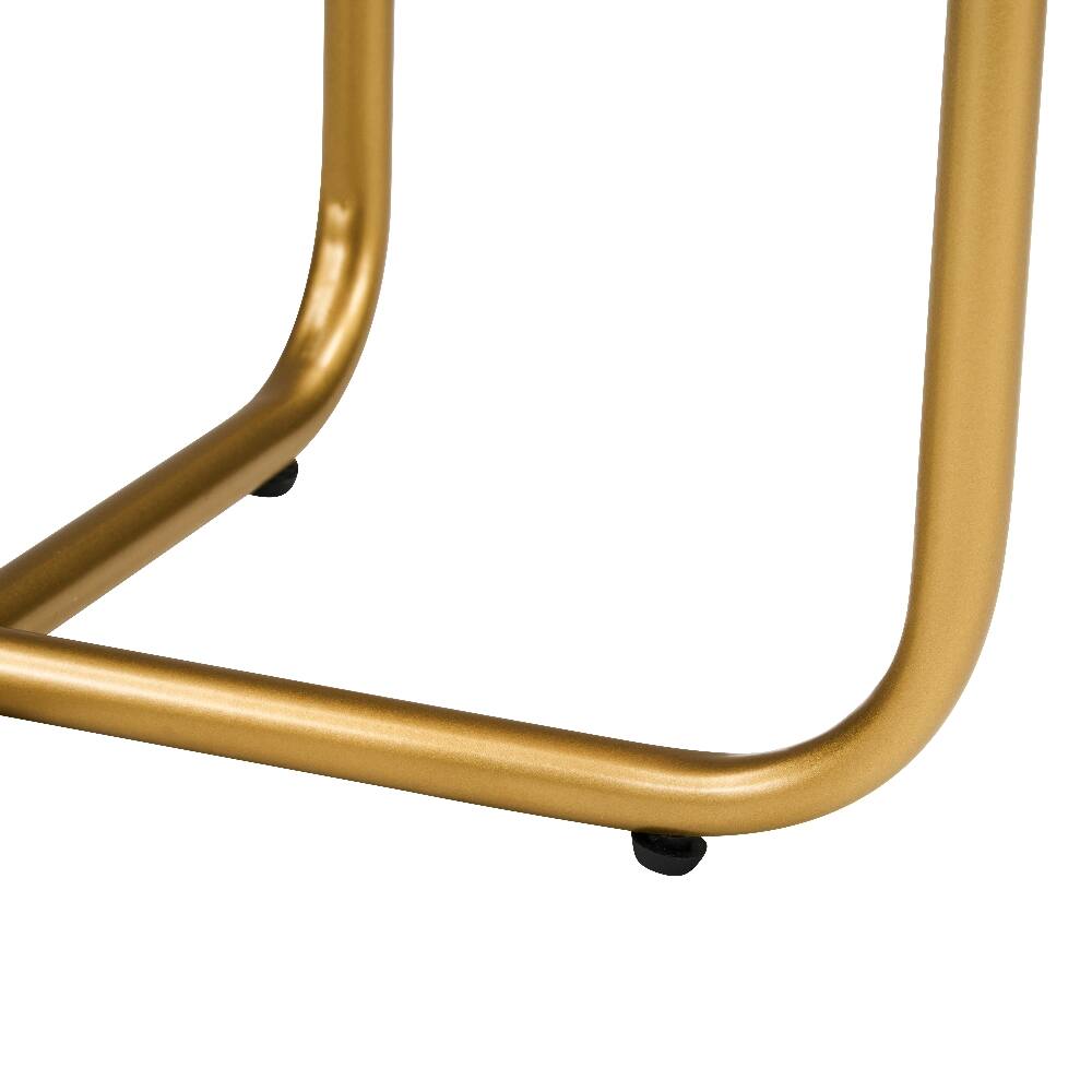 Alt View 9. Loheer - Loheer Wood and Gold Side Table Round Accent Table Cone Shaped - Brown/Gold.