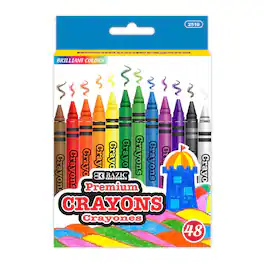 BAZIC Products - Premium Crayons, 48 Count