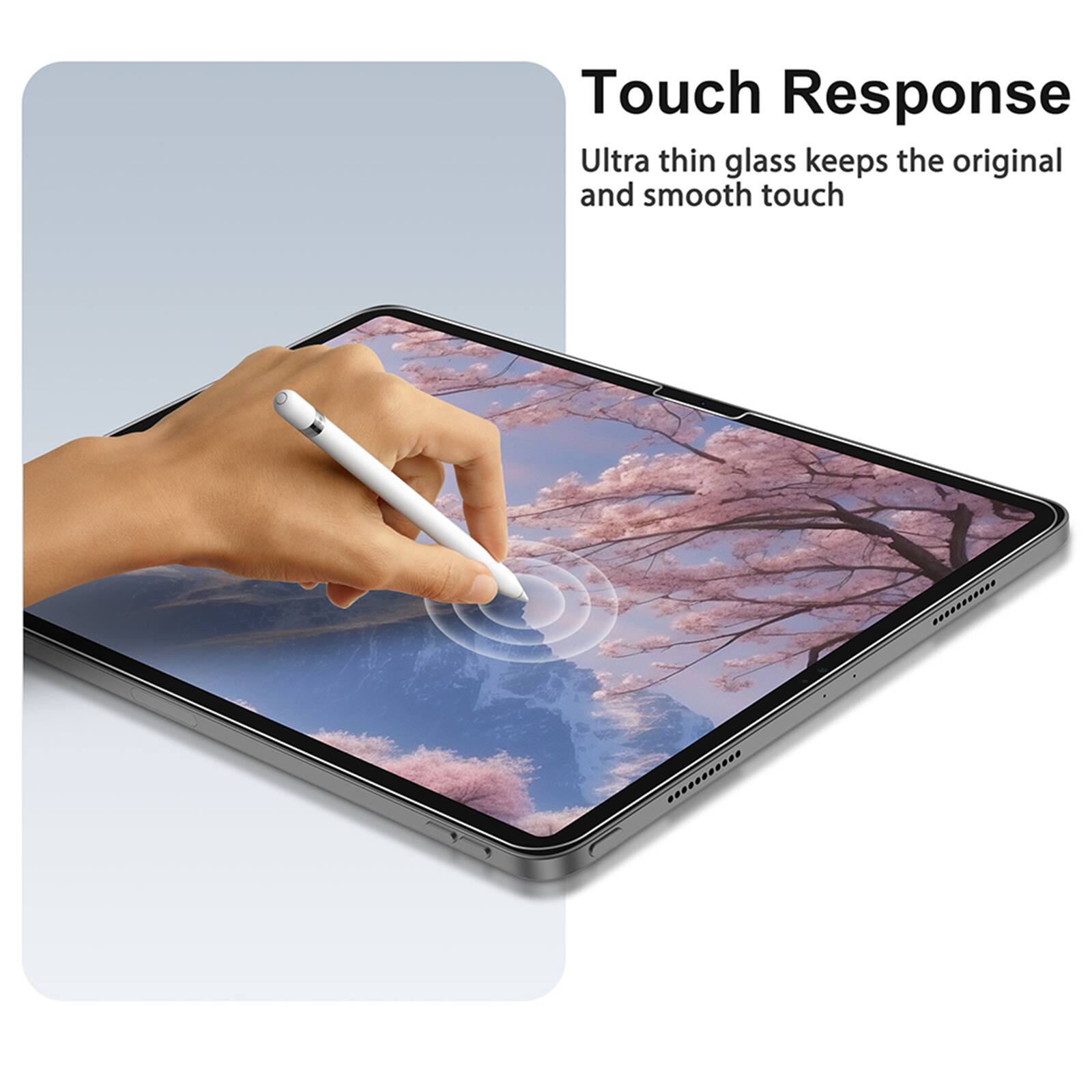 Touch Response: Ultra thin glass keeps the original and smooth touch.