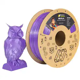 Factory Filament - 1.75mm PLA 3D Printer Filament, 1 KG Spool, Dimensional Accuracy +/- 0.02 mm, 3D Printing Filament - Silk Purple