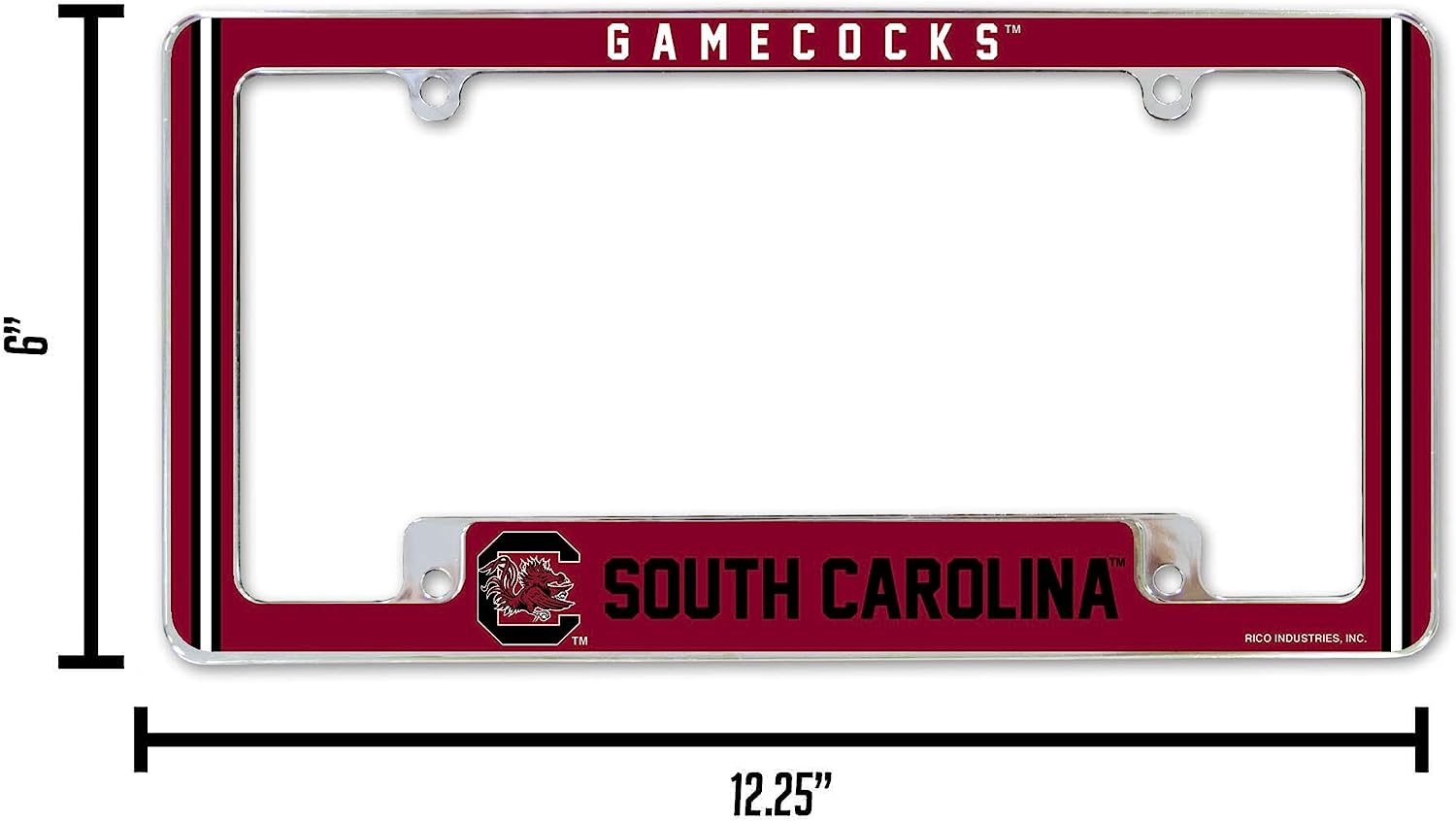 GAMECOCKS™  
SOUTH CAROLINA™  

RICO INDUSTRIES, INC.  

12.25"