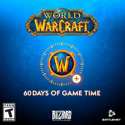 World of Warcraft 60 Days of Game Time Teen T ESRB Blizzard Entertainment Battle.net