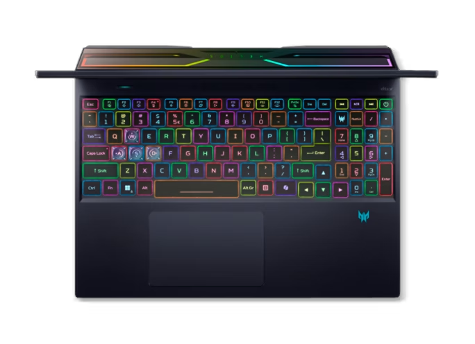 Esc F1 F2 F3 F4 F5 F6 F7 F8 F9 F10 F11 F12  
1 2 3 4 5 6 7 8 9 0 - = Delete  
Tab Q W E R T Y U I O P [ ] \  
Caps Lock A S D F G H J K L ; ' Enter  
Shift Z X C V B N M , . / Shift  
Ctrl Fn Windows Alt Spacebar Alt Fn  
AR G