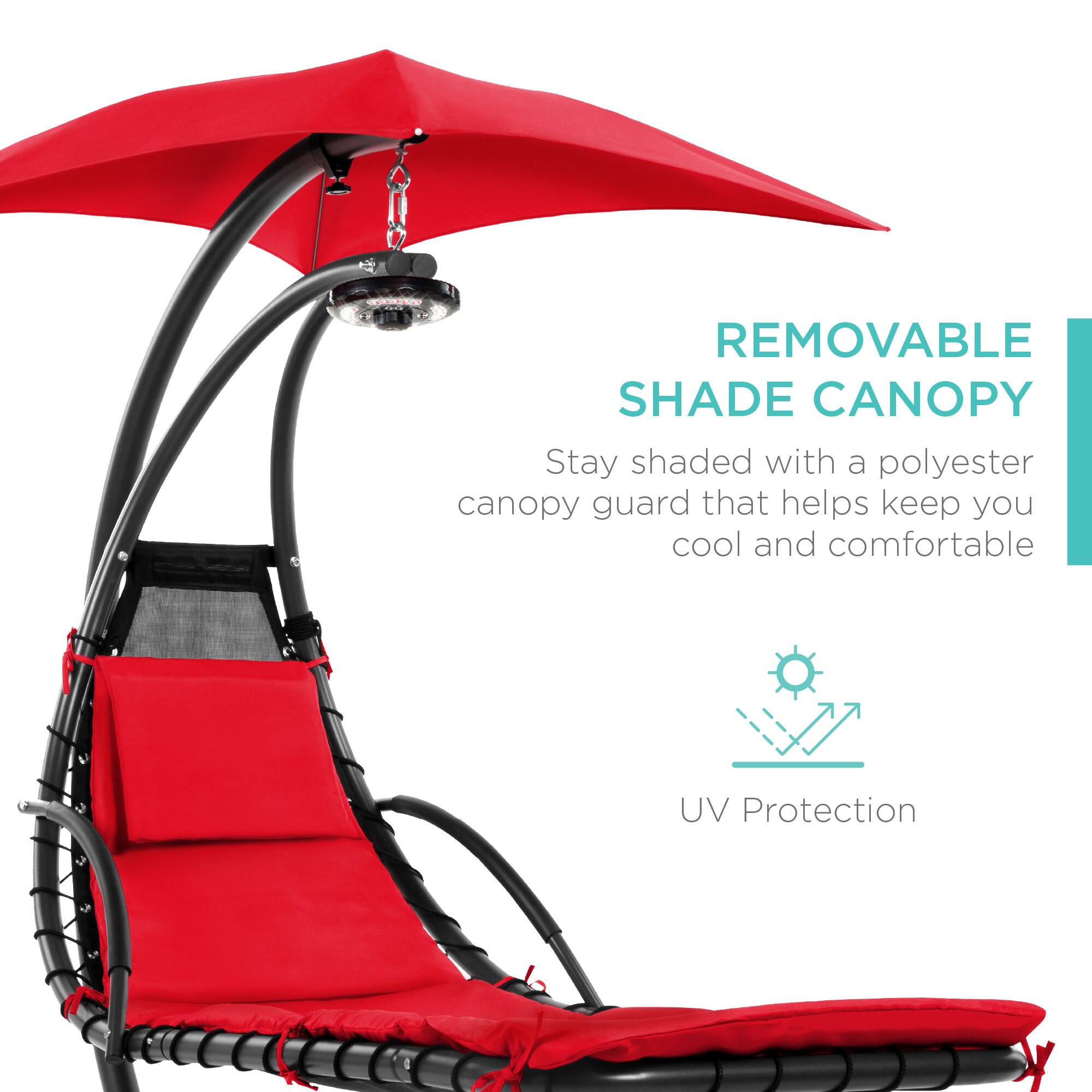 - REMOVABLE SHADE CANOPY
Stay shaded with a polyester canopy guard that helps keep you cool and comfortable
UV Protection