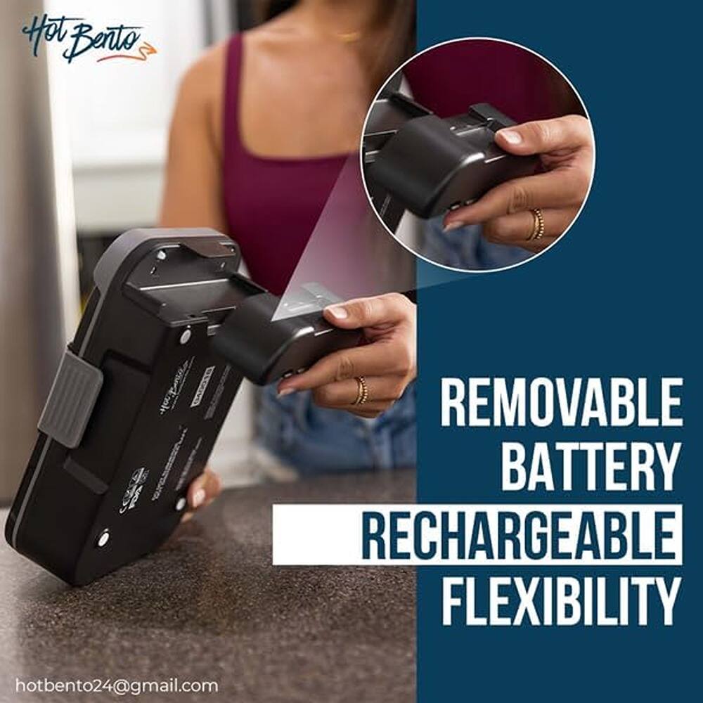 Hot Bento

REMOVABLE BATTERY  
RECHARGEABLE  
FLEXIBILITY

hotbento24@gmail.com