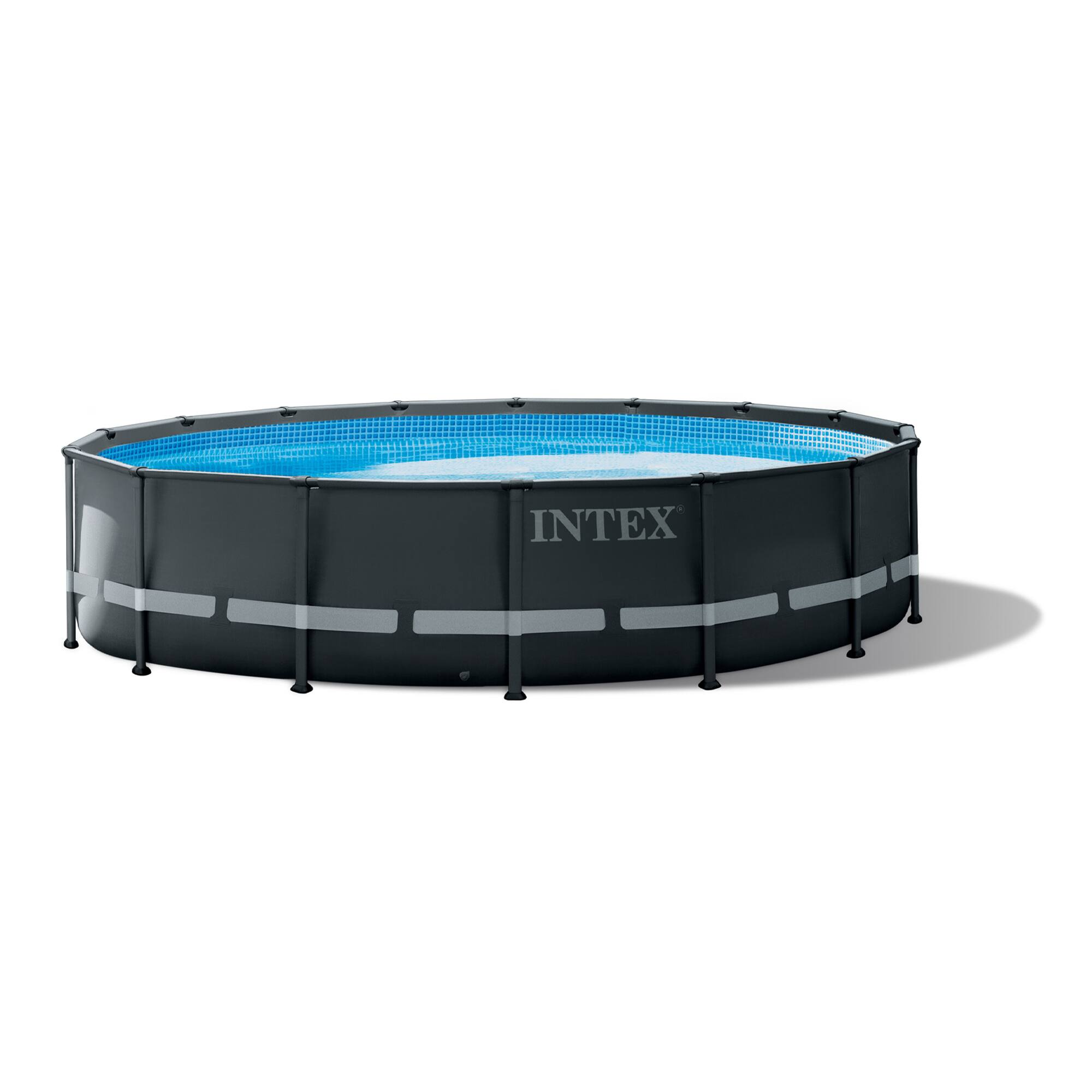 Angle. Intex - Frame Above Ground Pool Set w Pump.