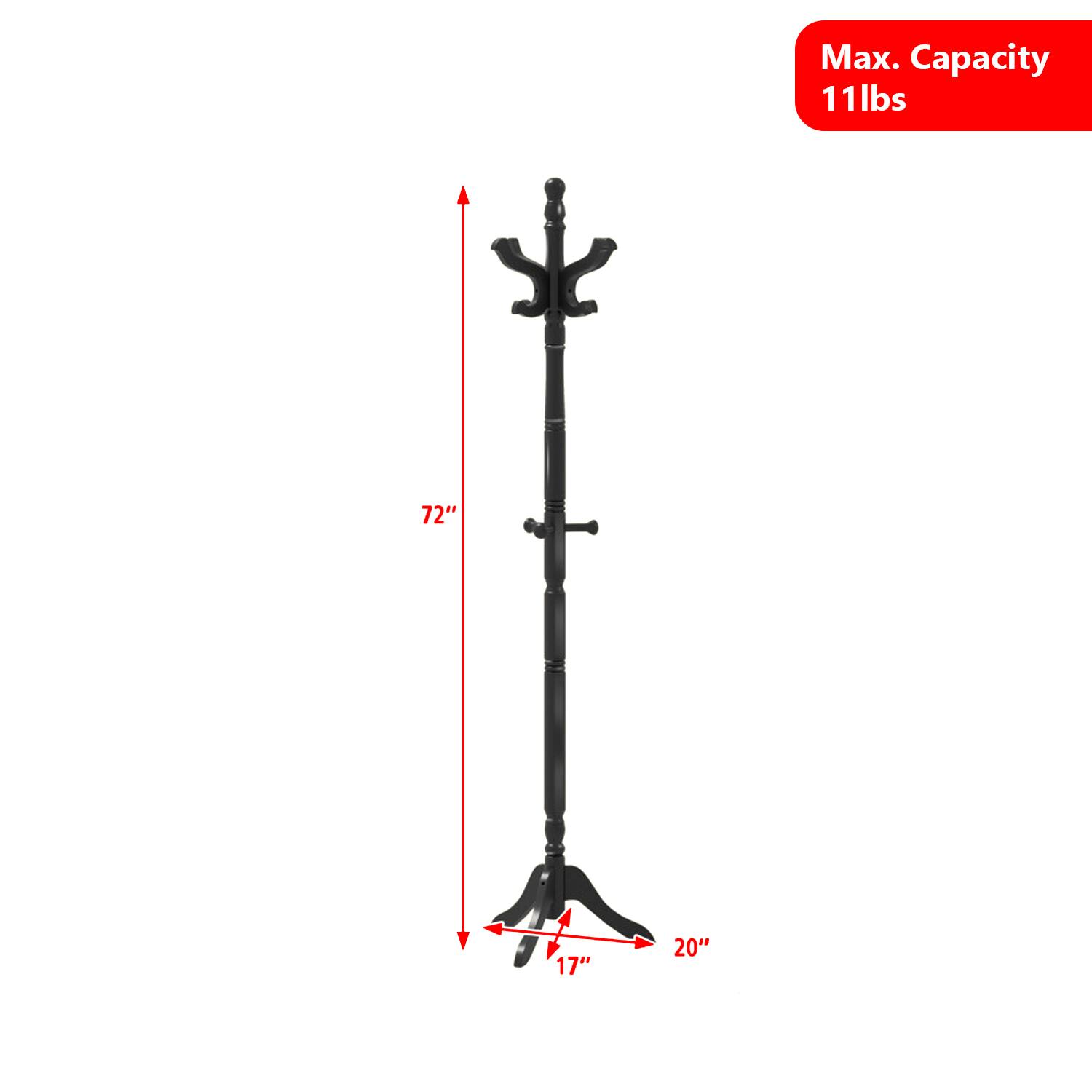Max. Capacity 11lbs  
72"  
17"  
20"