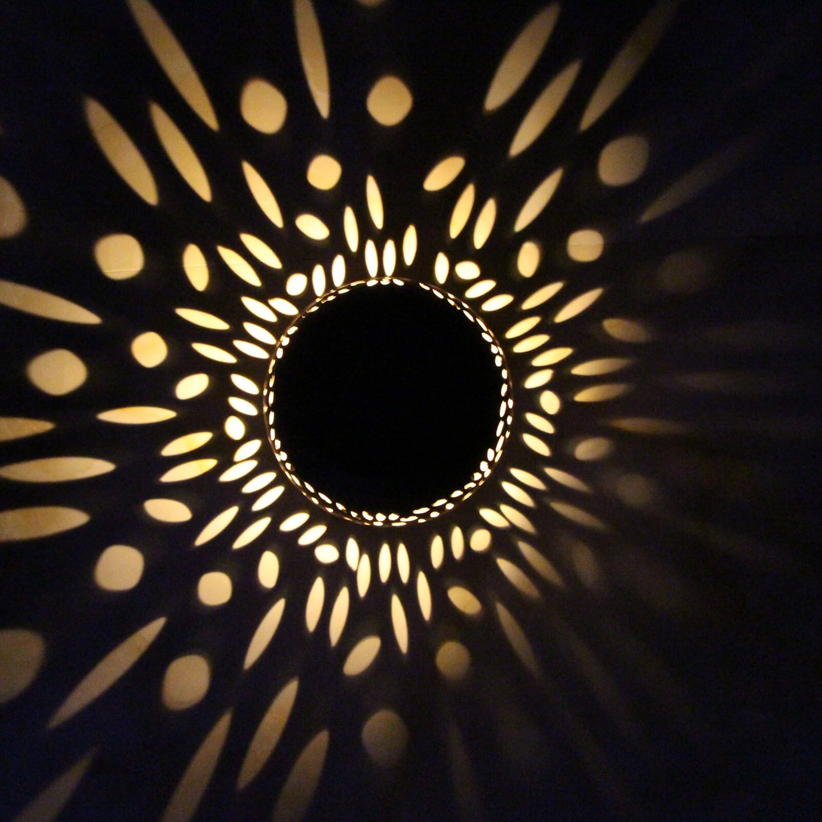 Alt View 1. Comfort Essence - Solar Table Lanterns Outdoor Waterproof - Led Lamp Metal Lights -solar Decorative Lantern For Desk Patio - Black-1 Pack.