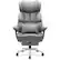 Front. Brick Attic - Big and Tall Ergonomic Office Chair, Wide Executive Leather Reclining Gaming Chair with Footrest - Grey.