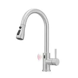 Touchless Kitchen Faucet Hands Free Smart Stainless Steel