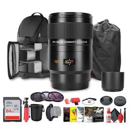 Bundle - Leica - APO-Macro-Summarit-S 120mm f/2.5 Lens + Sling Backpack - - Black