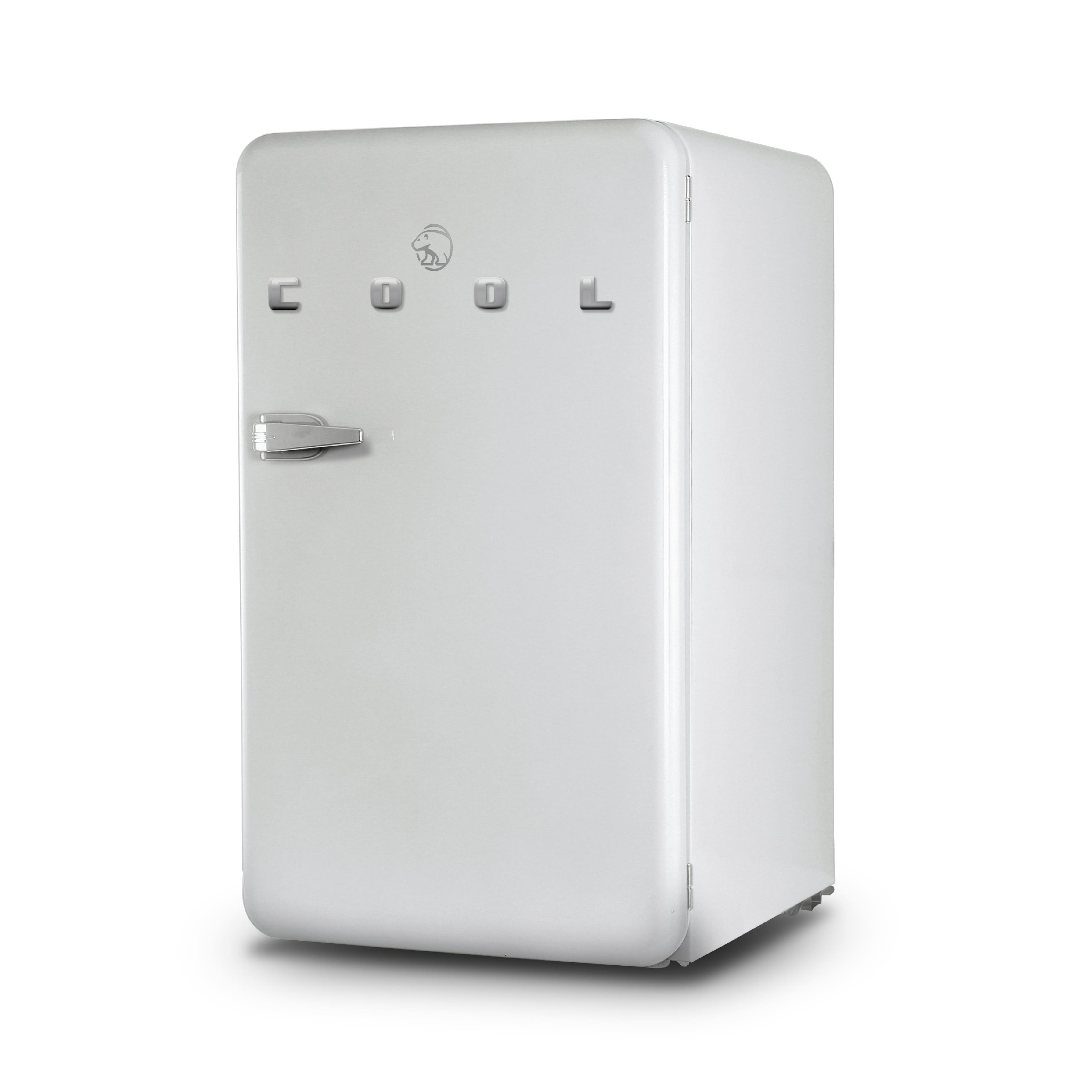 Commercial Cool - 3.2 Cu. Ft. Refrigerator With Freezer, Vintage Style Refrigerator - White