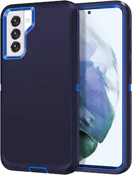 Entronix - Heavy Duty Case for Samsung Galaxy S21 Plus - Ultimate Triple-Layer Protection - Blue