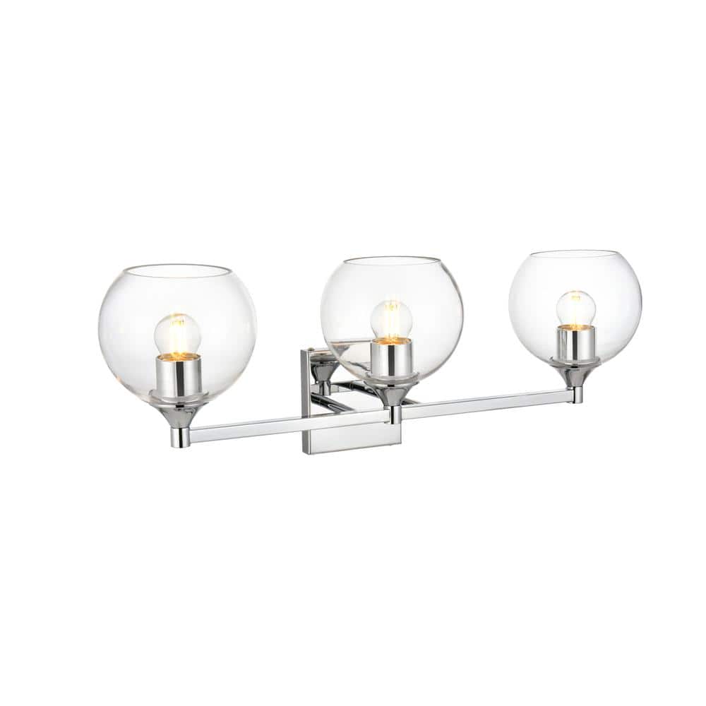Living District - Foster 3 light Bath Sconce - Chrome And Clear price history on PriceWatchPro