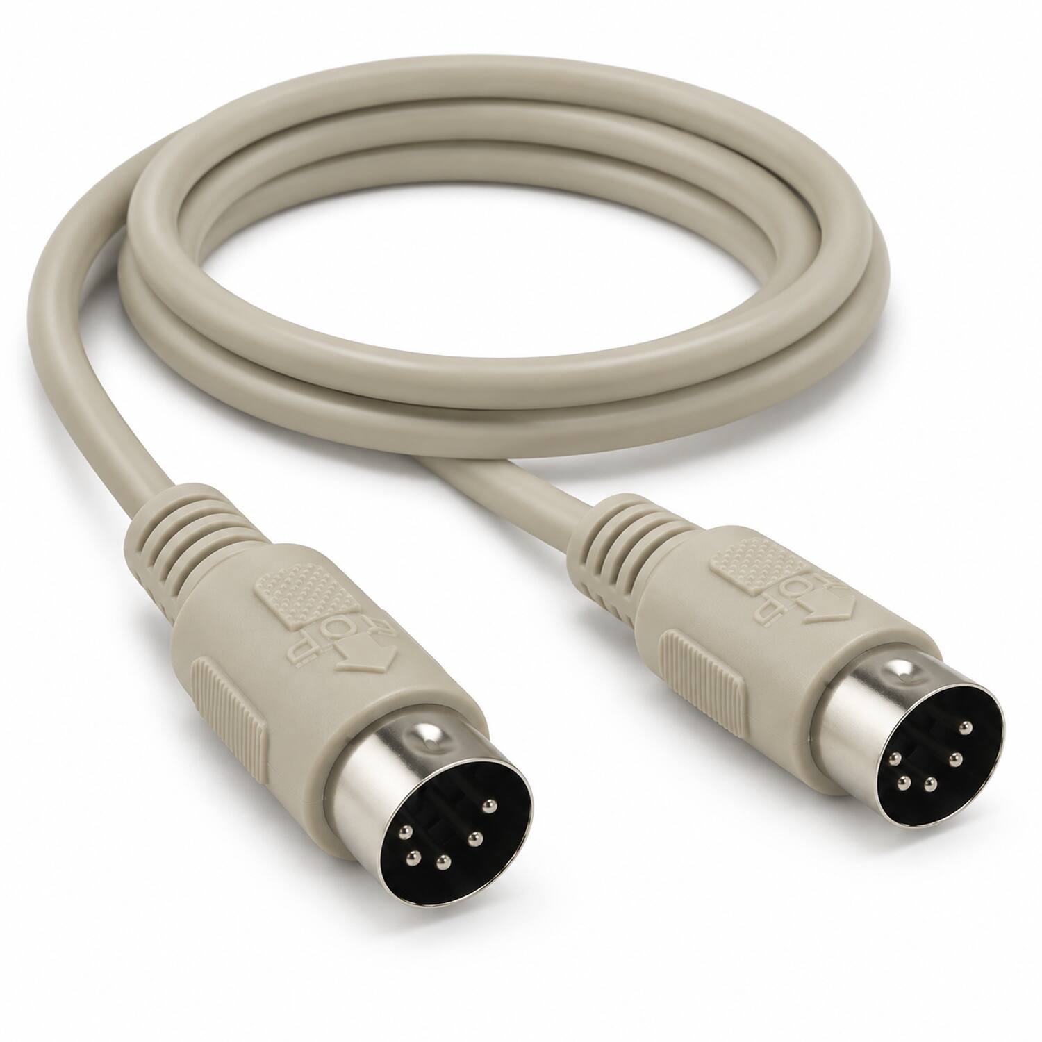 Angle. Sanoxy - 10ft DIN5 M/M AT Keyboard Cable - Multi.