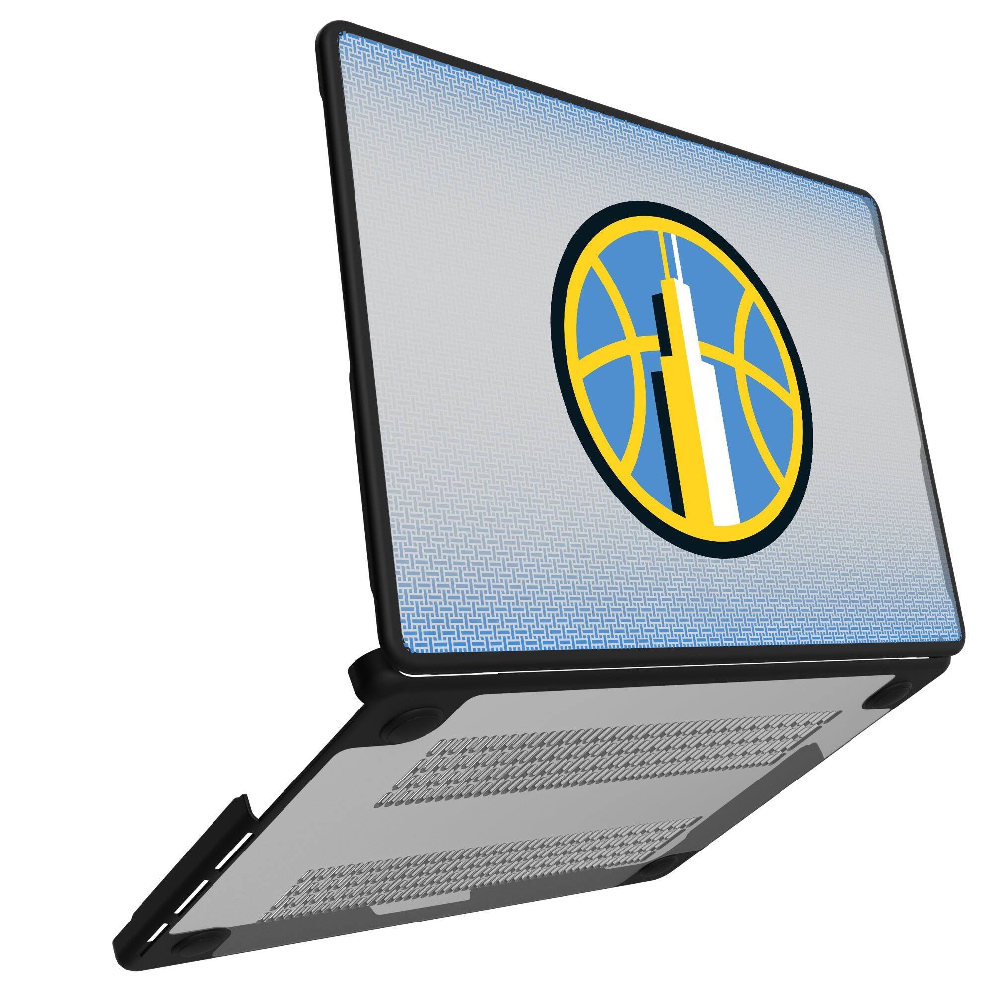 Alt View 1. Keyscaper - Chicago Sky Linen MacBook Case - Multicolor.