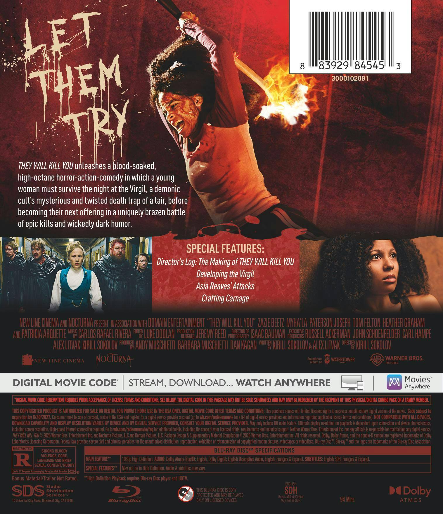 Back. They Will Kill You (Blu-ray + Digital) [Blu-ray].