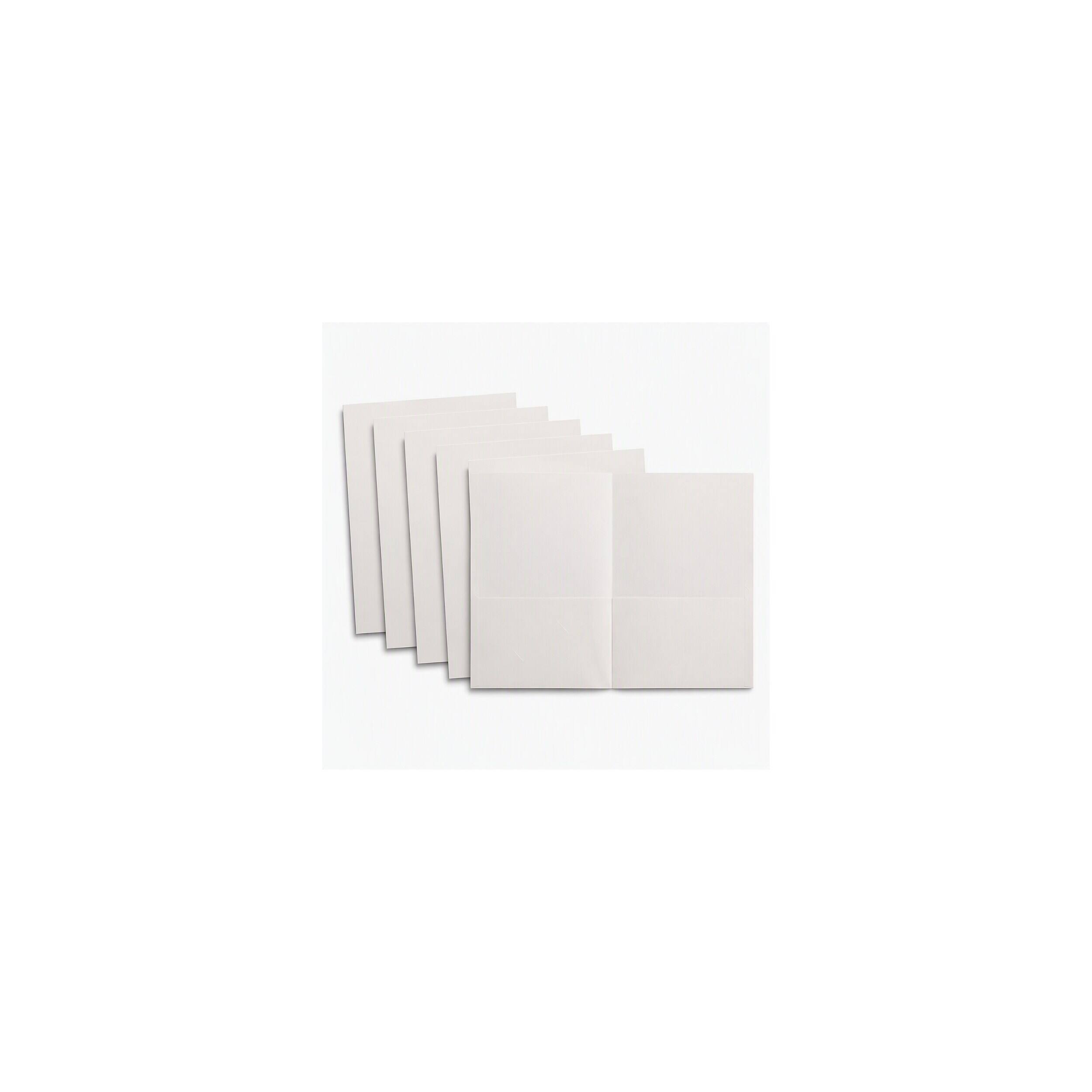 Alt View 9. Staples - Smooth 2-Pocket Paper Folder, 25/Box - White.