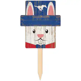 Fan Creations - SMU Mustangs 16" x 19" Easter Bunny Yard Stake - Multicolor