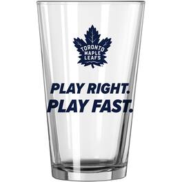 Logo Brands - Toronto Maple Leafs 16oz. Team Slogan Pint Glass - Multicolor
