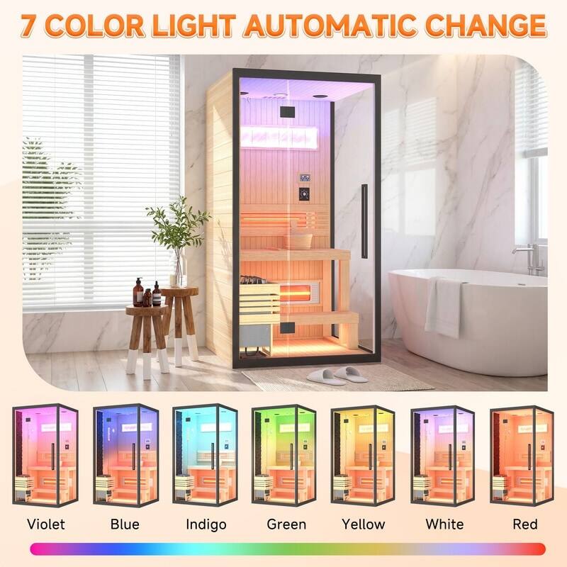 7 COLOR LIGHT AUTOMATIC CHANGE

Violet Blue Indigo Green Yellow White Red