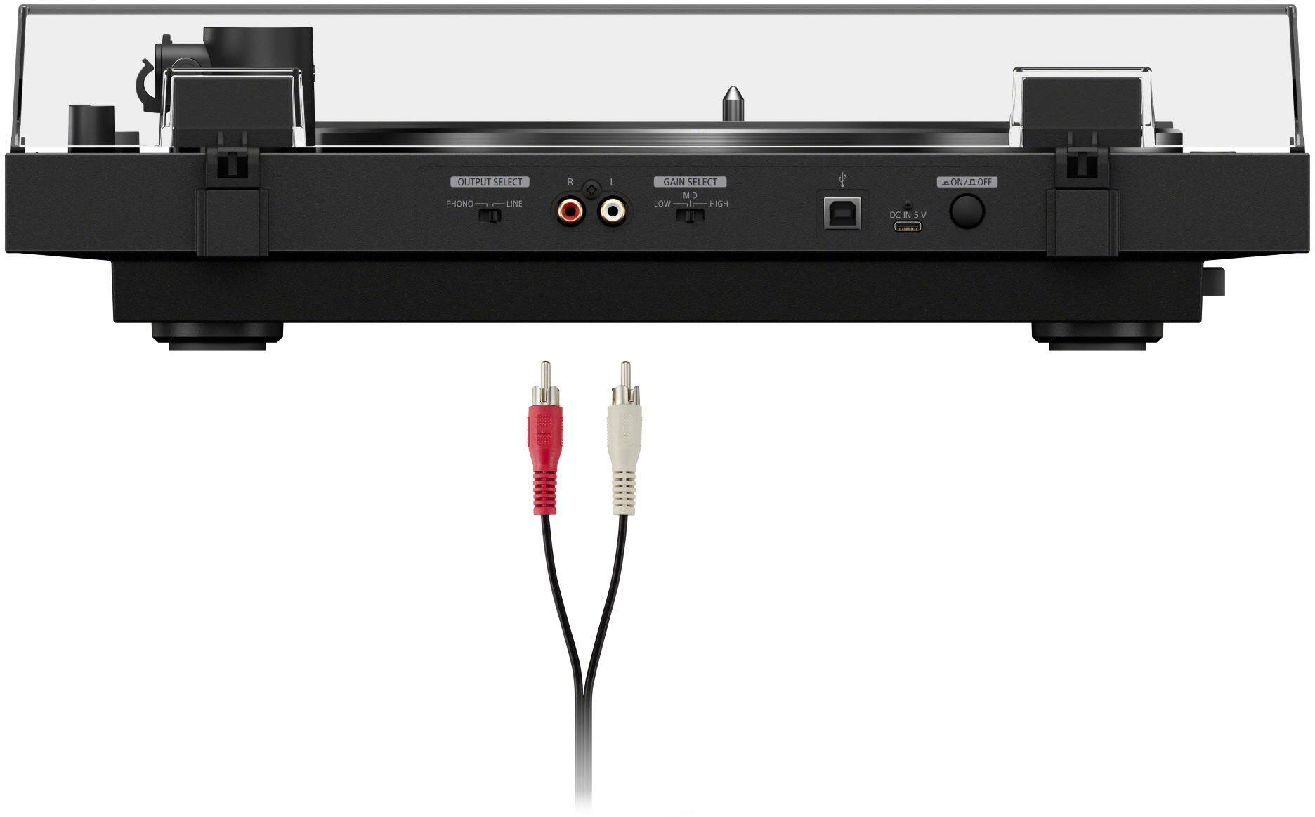 OUTPUT SELECT  
PHONO — LINE  
R L  
GAIN SELECT  
MID LOW HIGH  
ON/OFF  
DC IN 5V