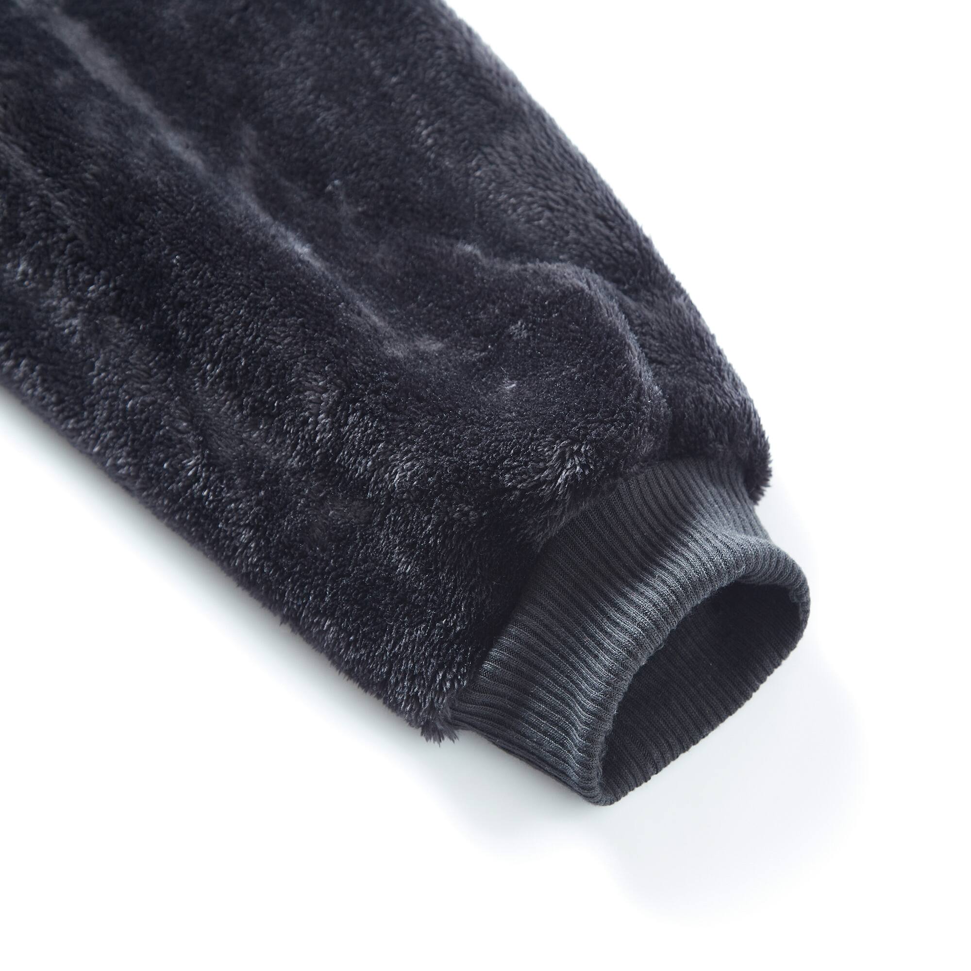 Alt View 1. Sweet Home Collection - Oversized Wearable Adult Blanket with Sleeves and Hood - Black.