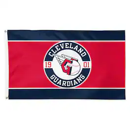 WinCraft - Cleveland Guardians 3' x 5' Applique Flag - Multicolor