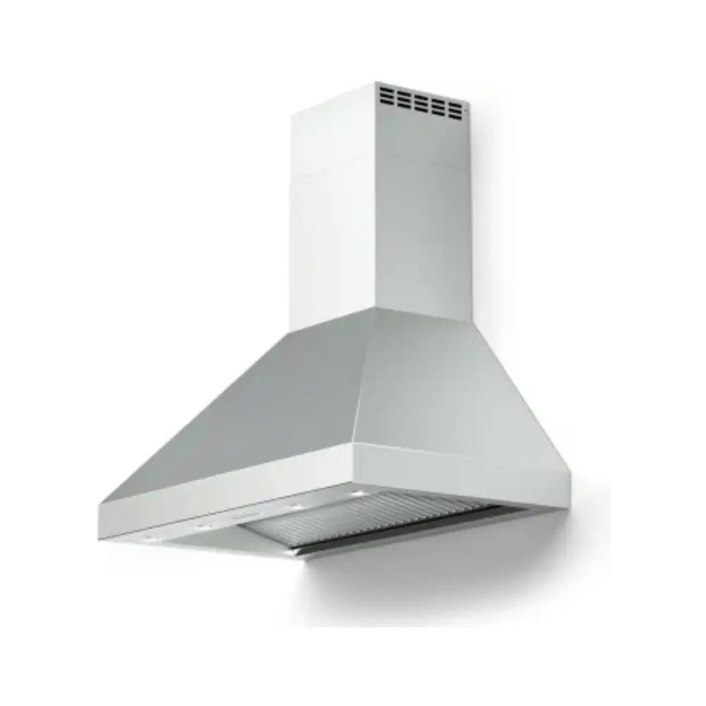 Alt View 2. Verona - Verona 48 inch Designer Chimney Wall Hood with 1200 CFM, Stainless Steel Baffle Filters, LED Lighting in Stainless Steel - Stainless Steel.