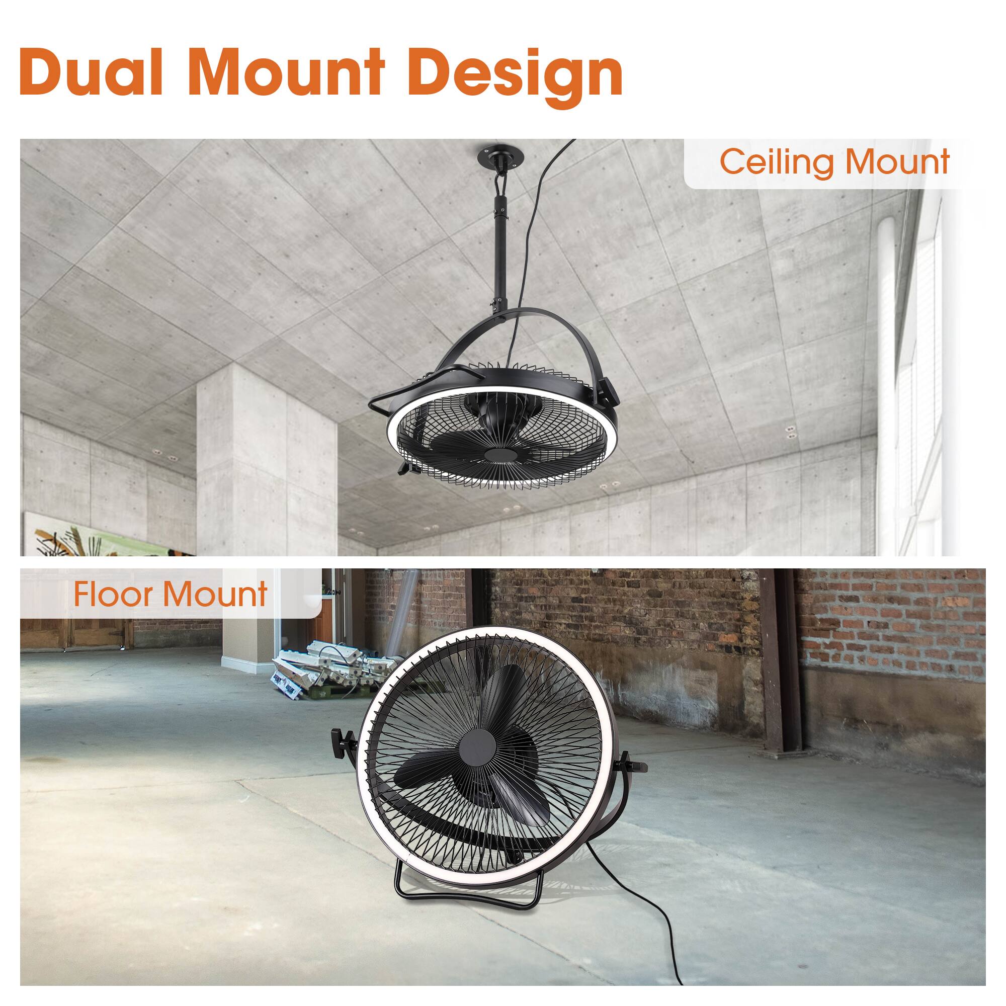 Dual Mount Design

Ceiling Mount

Floor Mount
